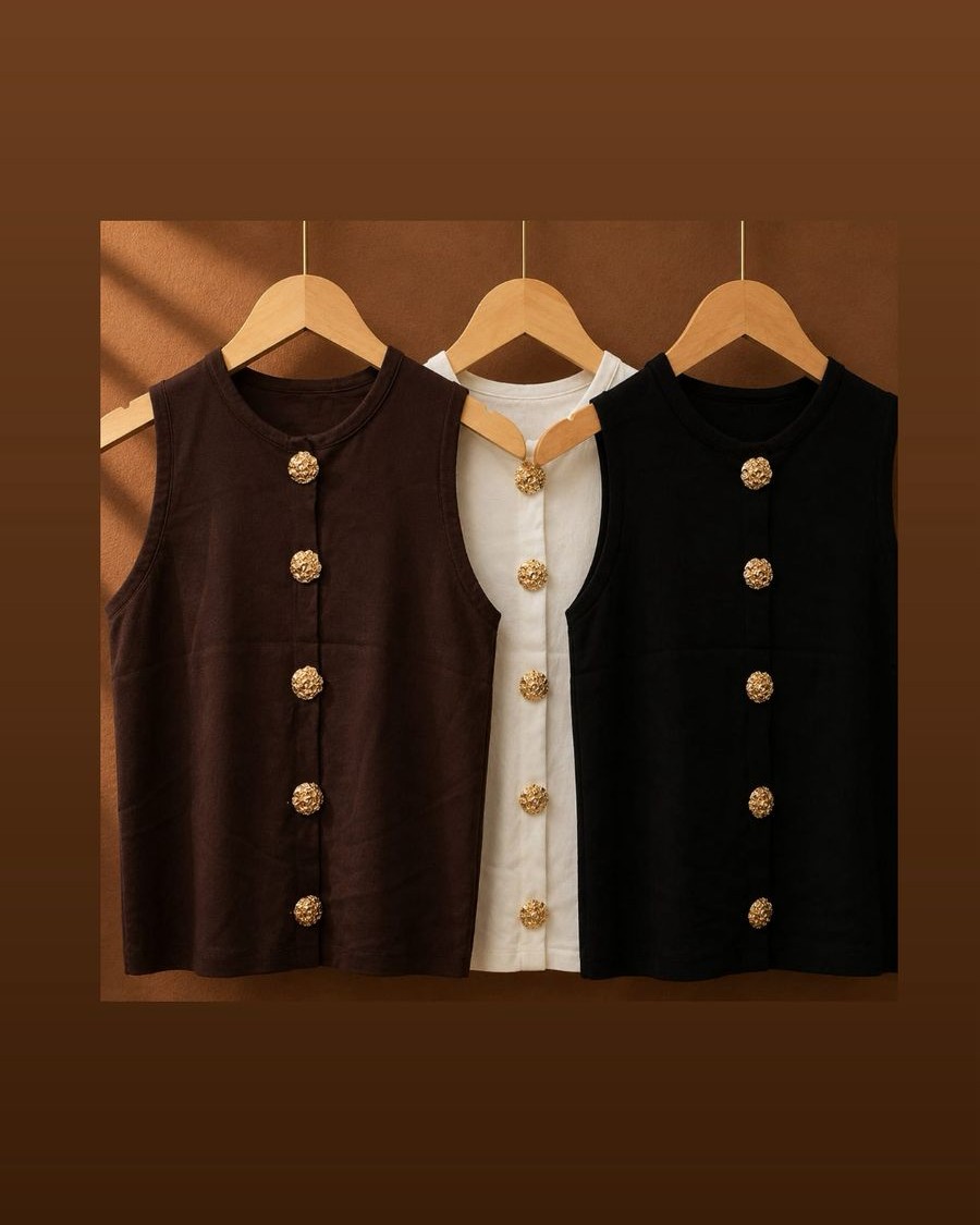 Vest Knite Kancing