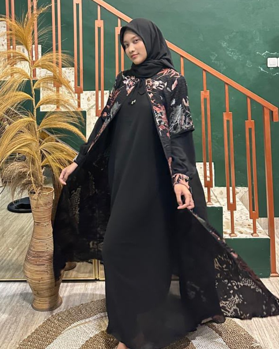 Gamis Bordir Layer Premium